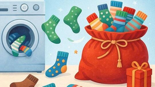 Dlaczego skarpety znikają? Mikołajki to jedyna szansa na uzupełnienie strat!