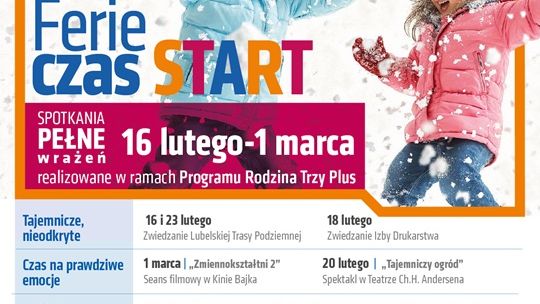 Ferie czas START! Lublin zaprasza całe rodziny na darmowe atrakcje