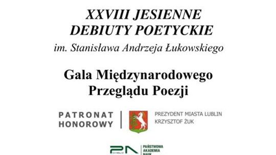 Gala Międzynarodowego Przeglądu Poezji już 27 listopada w DK LSM