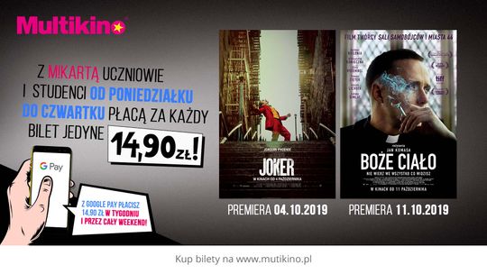 Jesienne premiery filmowe z M!Kartą za 14,90zł!