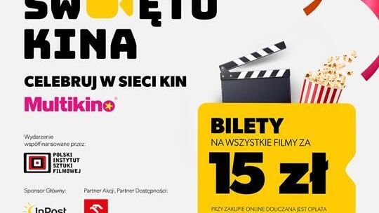 Kino za 15 zł przez cały weekend! Święto Kina wraca z hitami i przedpremierami