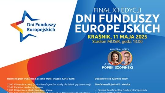 Kraśnik tegoroczną stolicą Finału Dni Funduszy Europejskich