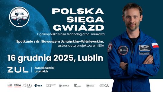 Polski astronauta Sławosz Uznański-Wiśniewski spotka się ze studentami i uczniami w Lublinie
