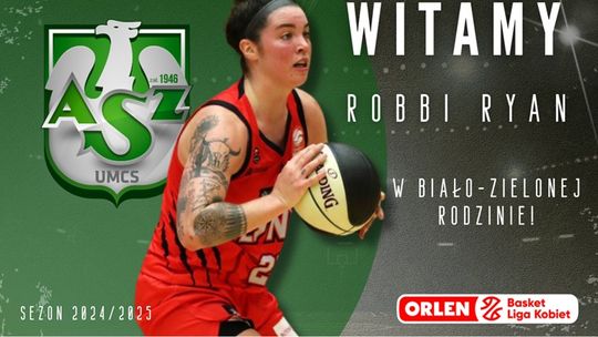 Prawdziwa bomba transferowa! Robbi Ryan przenosi się do Polskiego Cukru AZS UMCS Lublin.