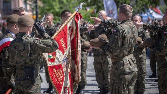 Przysięga Terytorialsów na Rynku w Janowie Lubelskim