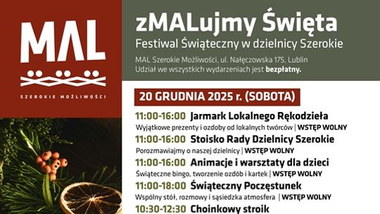 „zMALujmy Święta” - sąsiedzki festiwal świąteczny w dzielnicy Szerokie
