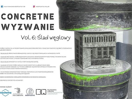 Beton wytrzymały i ekologiczny? Studenci zmierzą się z "Concretnym wyzwaniem"