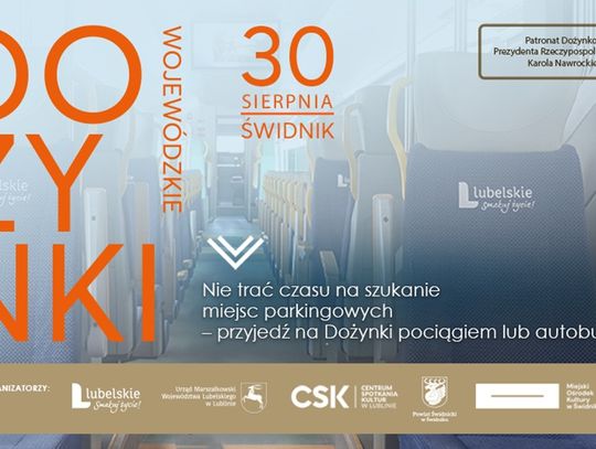 Dożynki Wojewódzkie w Świdniku bez stania w korkach. Pociągiem wrócisz gratis!