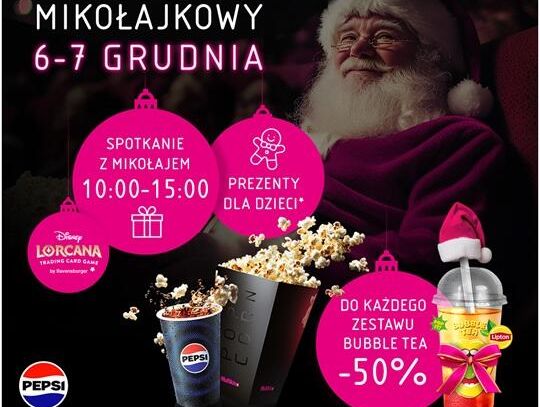 Mikołajkowy weekend w Multikinie: premiery, atrakcje i spotkania z Mikołajem