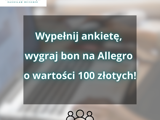 Weź udział w badaniu i wygraj bon podarunkowy Allegro.pl o wartości 100 złotych.