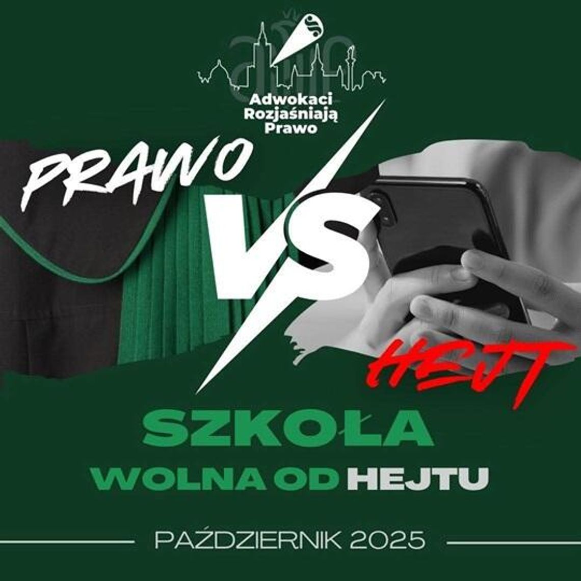 Adwokaci rozjaśniają prawo – IV edycja akcji „Prawo vs. Hejt. Szkoła wolna od hejtu”