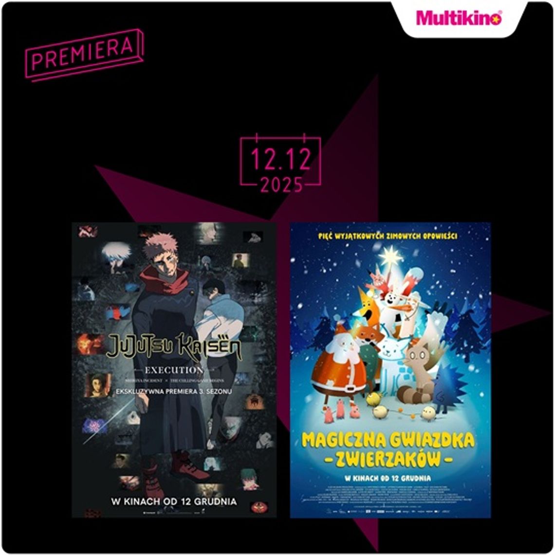 Animacja dla całej rodziny, anime i mroczny horror. Nowe premiery w Multikinie od 12 grudnia Animacja dla całej rodziny, anime i mroczny horror. Nowe premiery w Multikinie od 12 grudnia