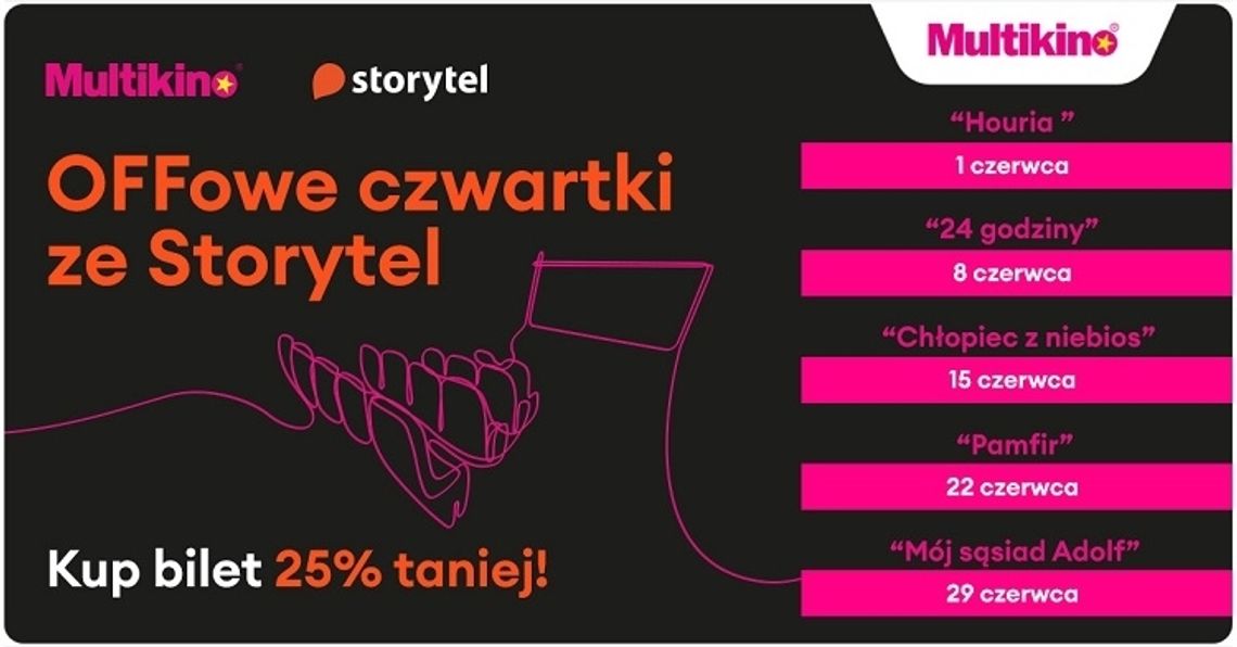 Czerwiec z „OFFowymi czwartkami ze Storytel” w Multikinie!