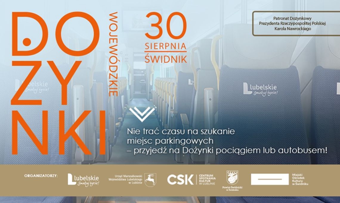 Dożynki Wojewódzkie w Świdniku bez stania w korkach. Pociągiem wrócisz gratis! Dożynki Wojewódzkie w Świdniku bez stania w korkach. Pociągiem wrócisz gratis!