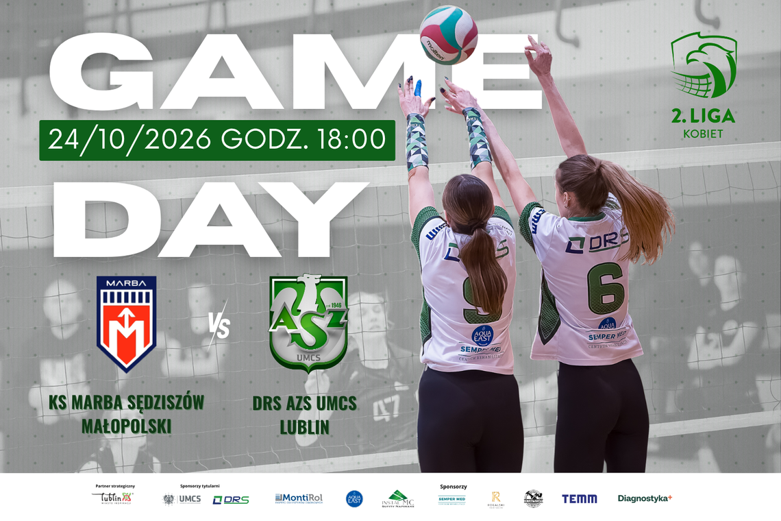 DRS AZS UMCS Lublin powalczy o trzecią wygraną. Czas na mecz z KS Marba Sędziszów Małopolski