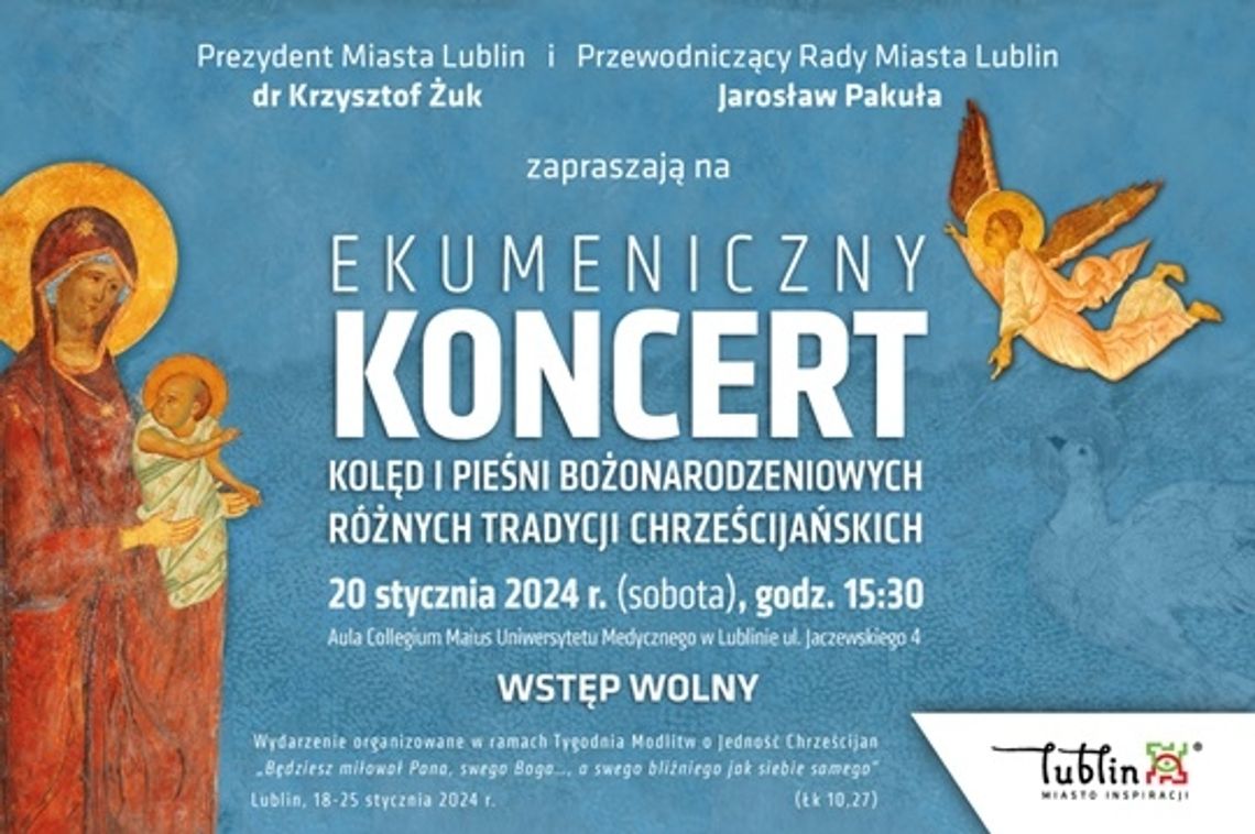 Ekumeniczny koncert kolęd i pieśni bożonarodzeniowych.