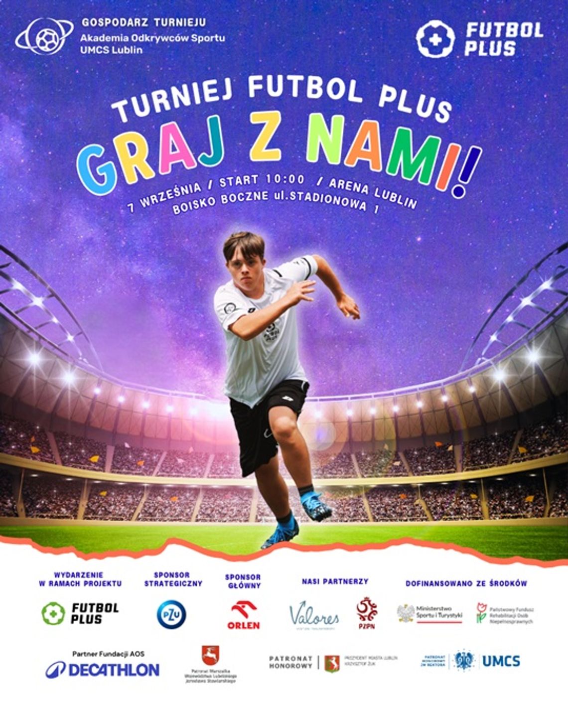 Futbol Plus na Arenie Lublin! Turniej dla dzieci i młodzieży z niepełnosprawnościami już w niedzielę