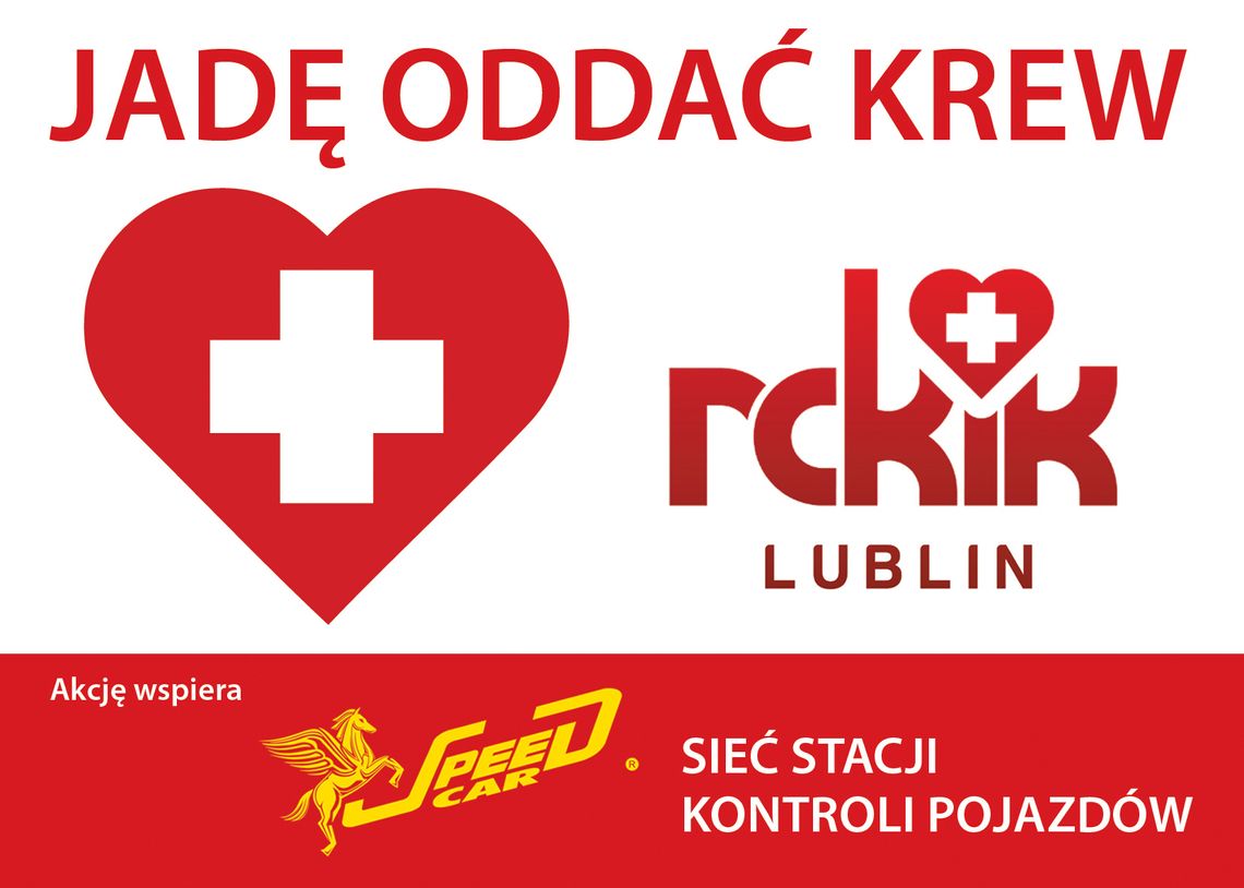 Jadę oddać krew! – akcja RCKiK w Lublinie i Speed Car promująca krwiodawstwo