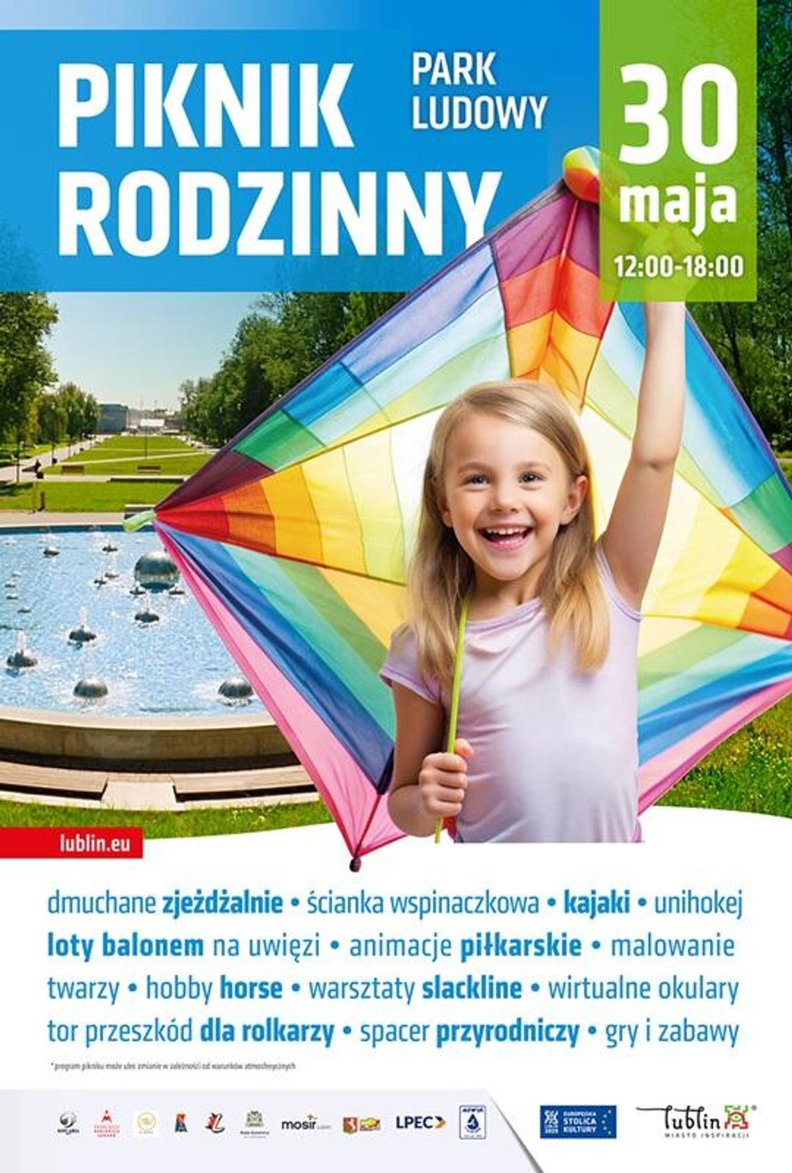Kajaki, balon i dmuchańce. Rodzinny Piknik opanuje Park Ludowy Kajaki, balon i dmuchańce. Rodzinny Piknik opanuje Park Ludowy