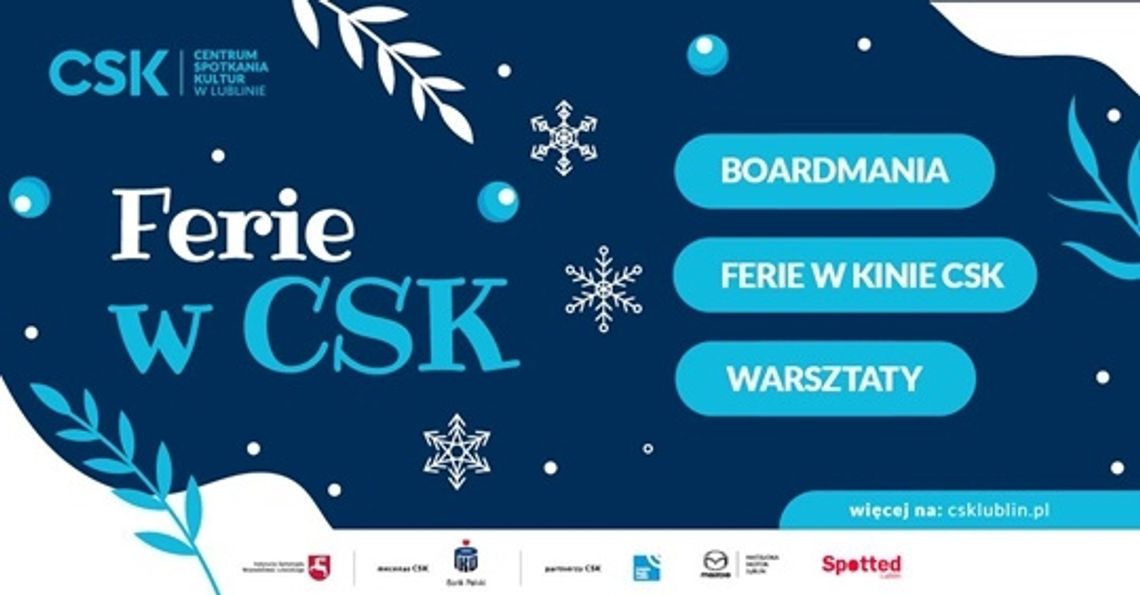 Kolejny kulturalny tydzień w CSK przed nami. Będzie się działo!