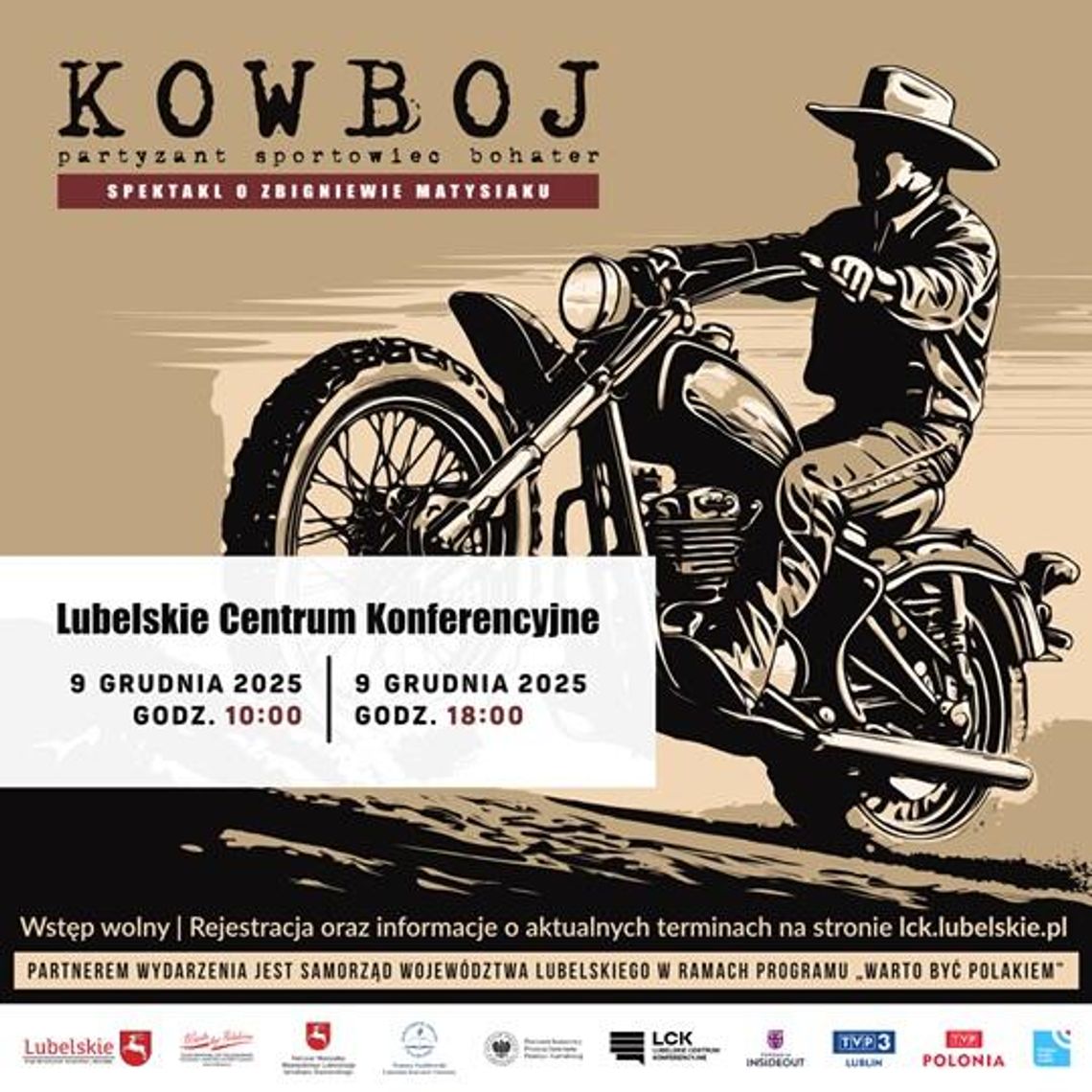 „KOWBOJ” - multimedialne widowisko o Zbigniewie Matysiaku w Lublinie