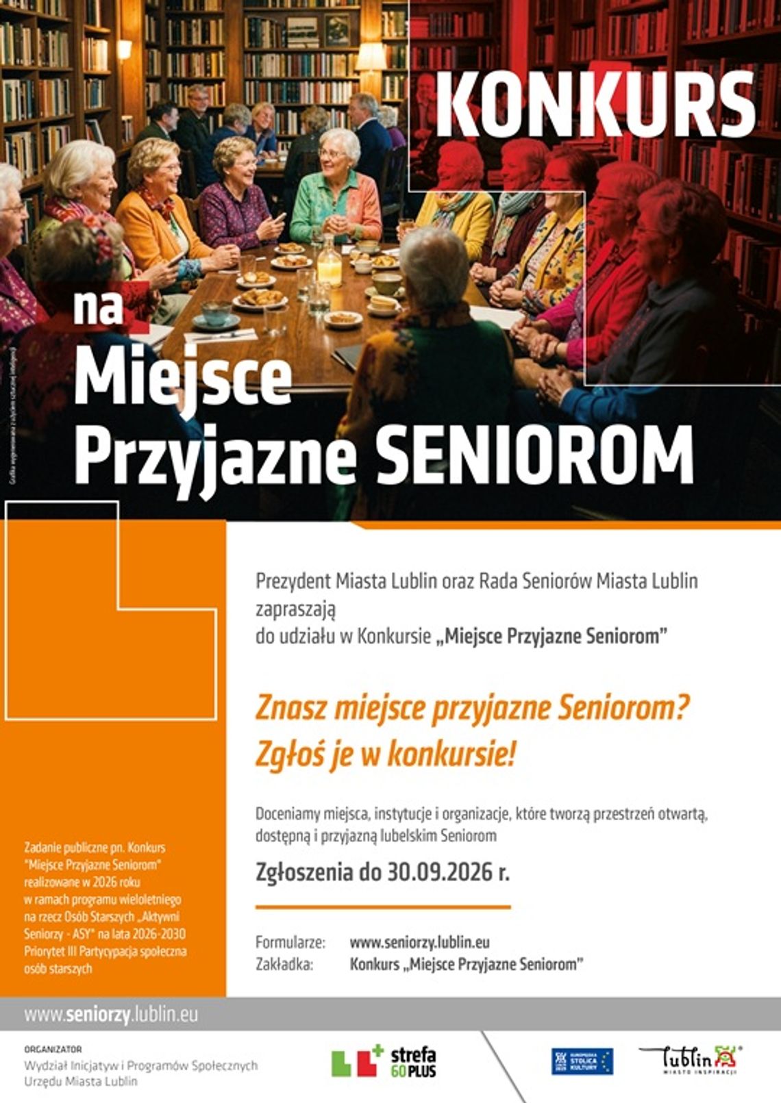 Kto w Lublinie jest naprawdę przyjazny seniorom? Ruszył nabór do konkursu Kto w Lublinie jest naprawdę przyjazny seniorom? Ruszył nabór do konkursu