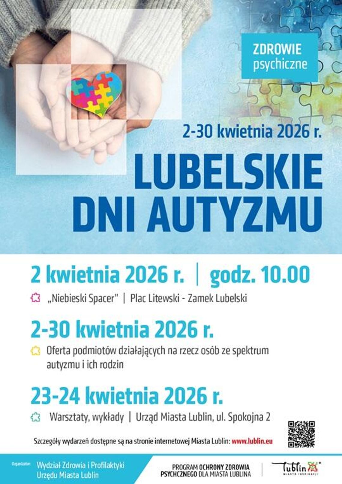 Lubelskie Dni Autyzmu trwają. Bezpłatne warsztaty, konsultacje i konferencja dla mieszkańców