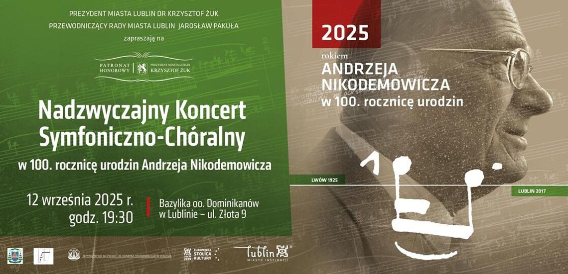 Lublin świętuje Rok Nikodemowicza! Nadzwyczajny koncert w bazylice Dominikanów już 12 września