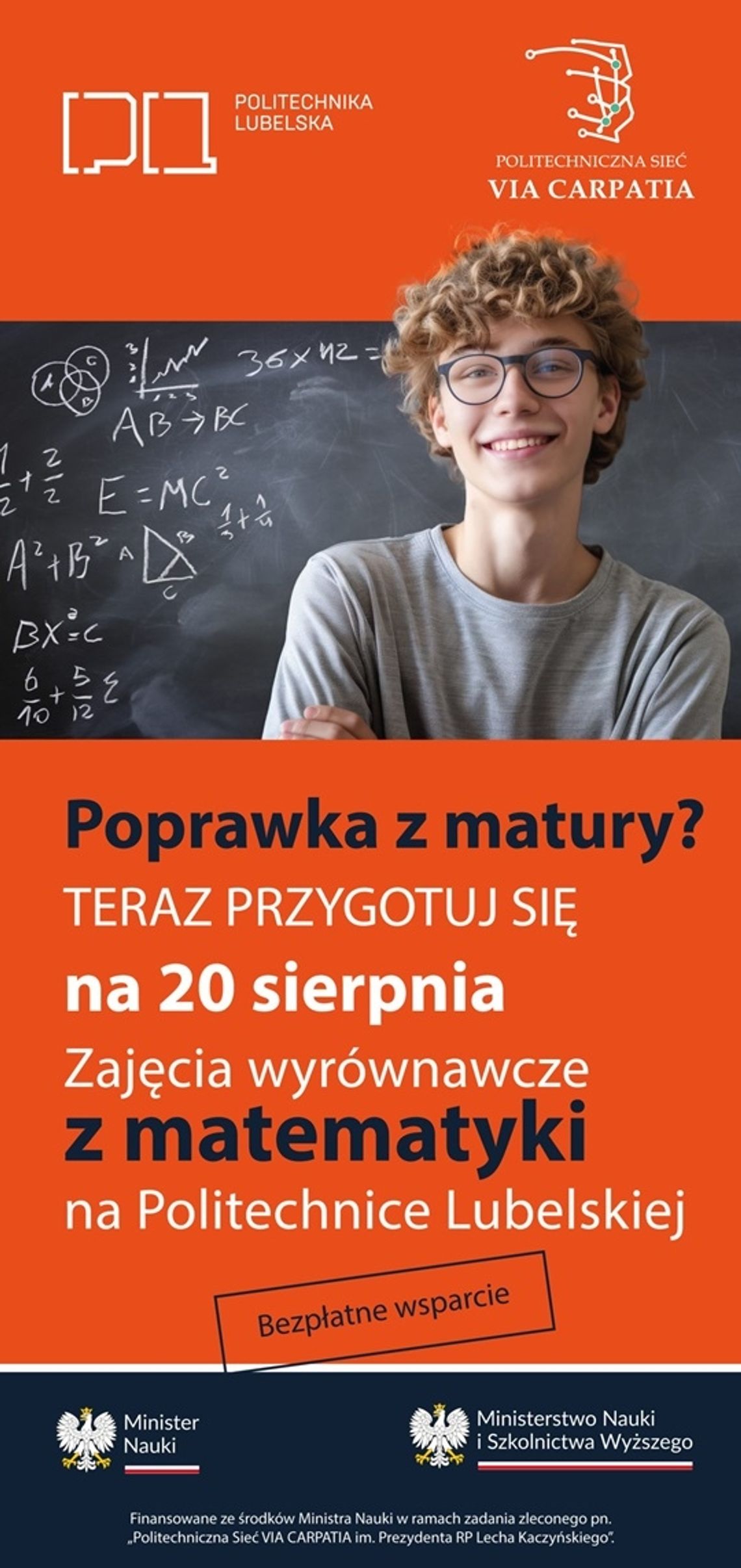 Matematyczne wsparcie dla maturzystów. Bezpłatne zajęcia do egzaminu poprawkowego.