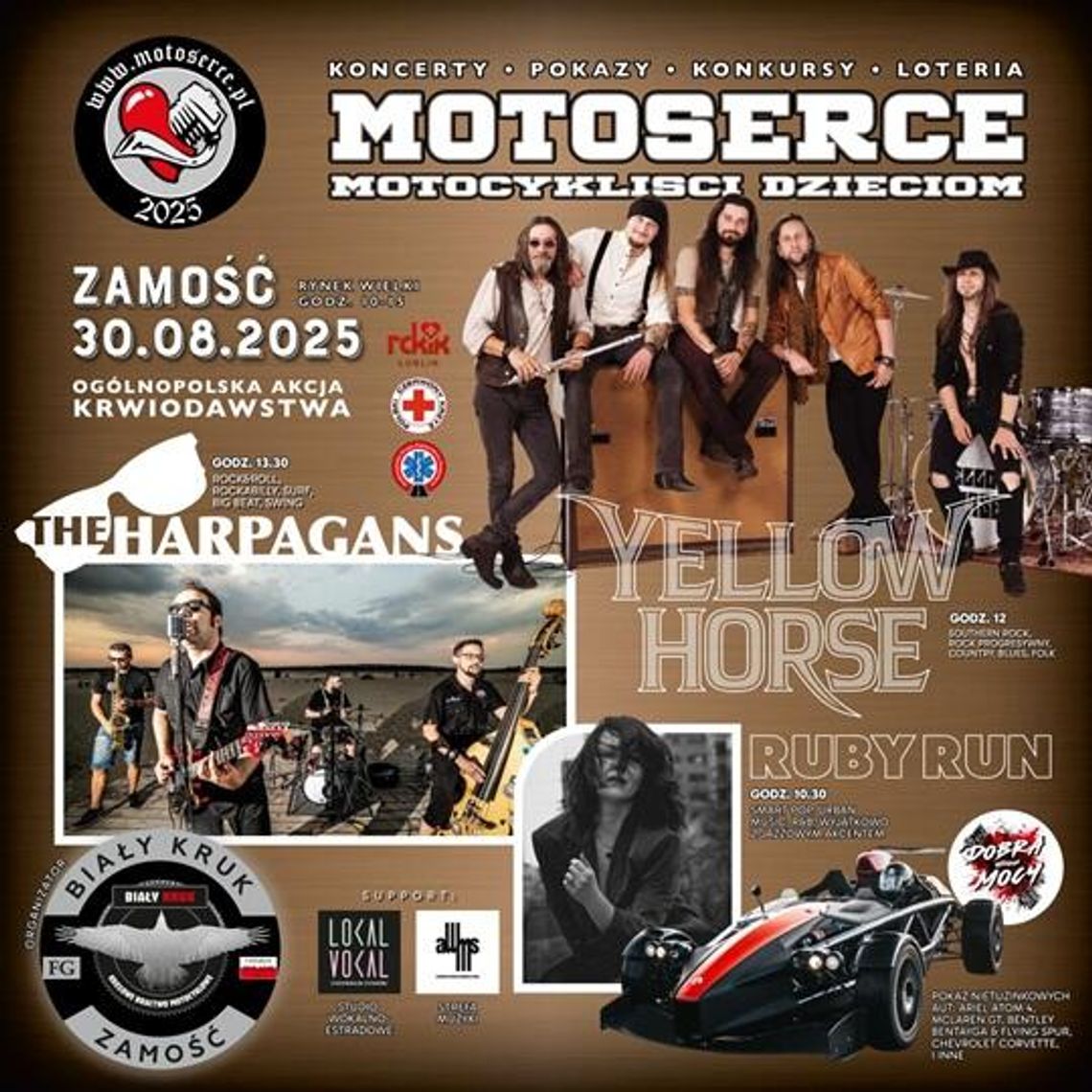 Motoserce po raz pierwszy w Zamościu – zbiórka krwi, koncerty i wyjątkowe pojazdy Motoserce po raz pierwszy w Zamościu – zbiórka krwi, koncerty i wyjątkowe pojazdy