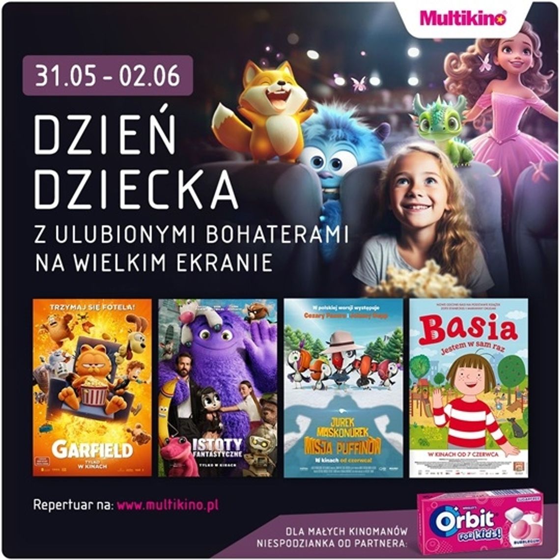 Multikino Lublin i bajkowi bohaterowie   zapraszają na filmową przygodę w Dzień Dziecka!