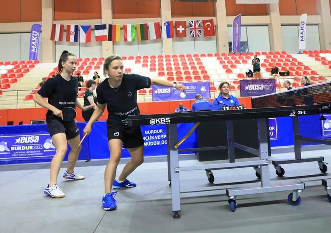 Akademia Zamojska z podwójnym złotem! Polacy z ośmioma medalami na Akademickich Mistrzostwach Europy w tenisie stołowym