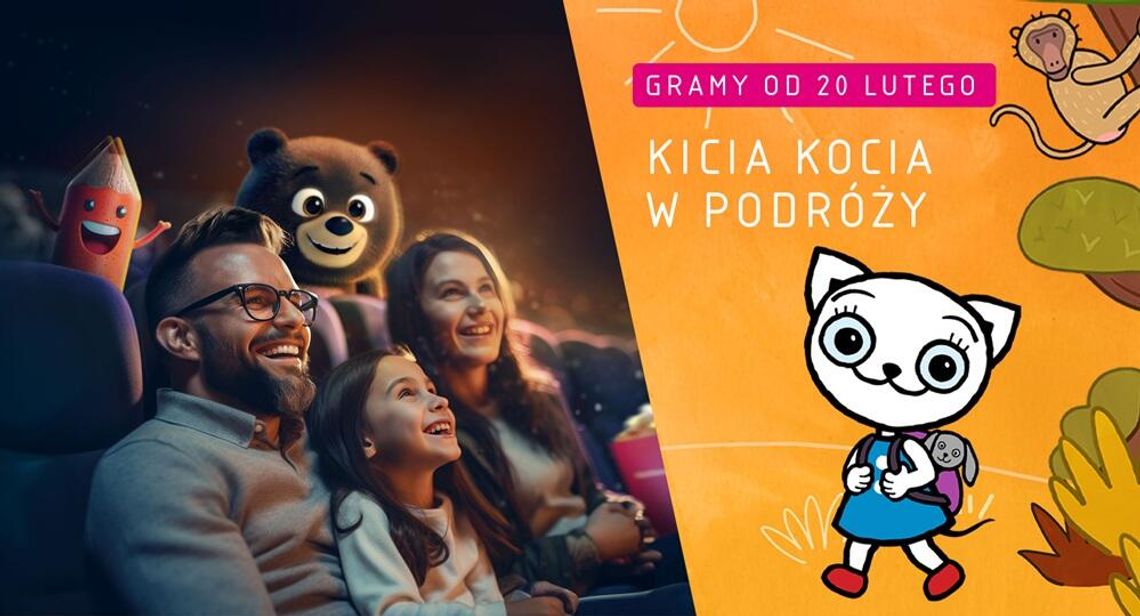 Poranki z „Kicią Kocią w podróży” w Multikinie. Edukacyjne seanse dla najmłodszych Poranki z „Kicią Kocią w podróży” w Multikinie. Edukacyjne seanse dla najmłodszych