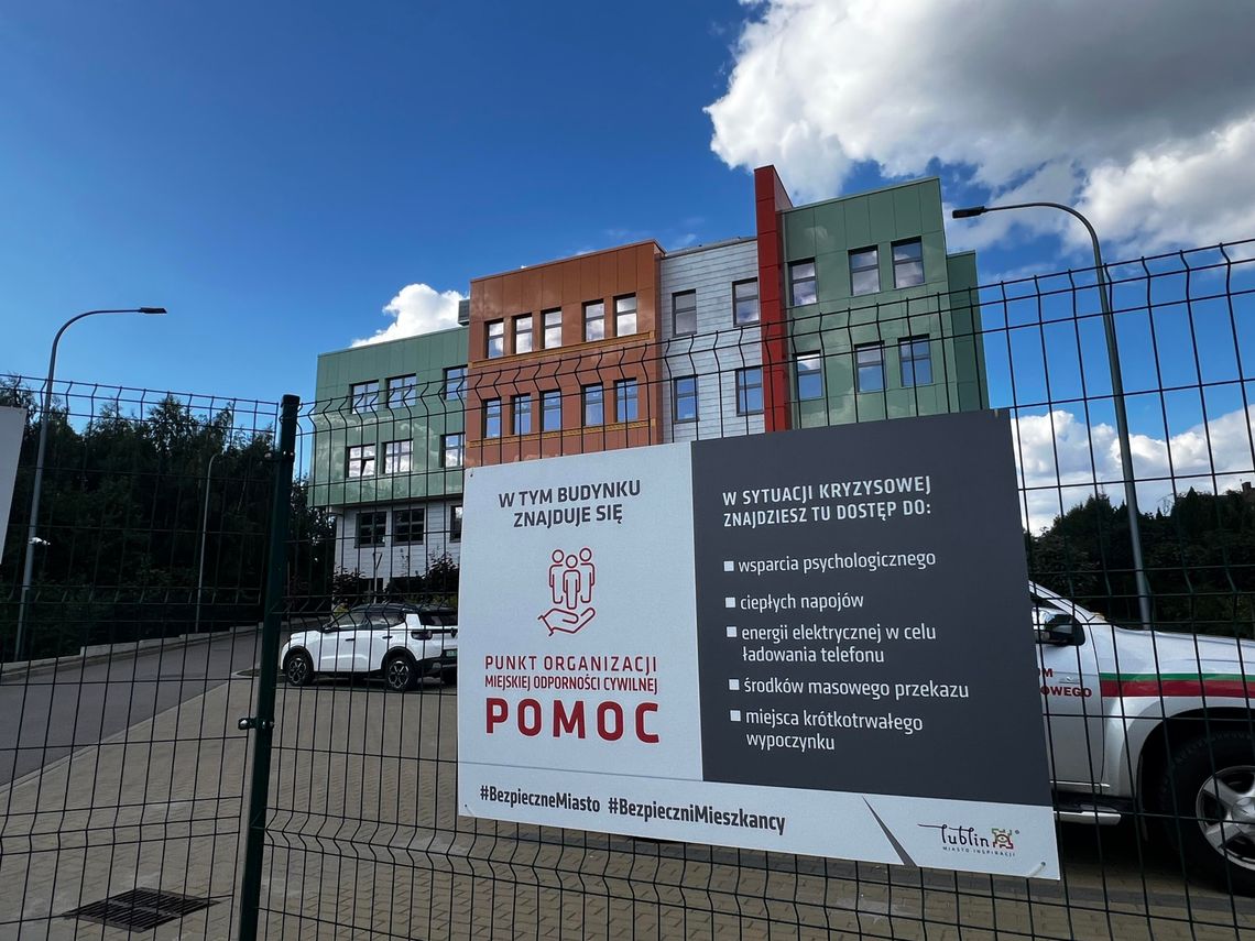 Prąd, internet i miejsce odpoczynku. Pierwszy punkt POMOC gotowy w Lublinie Prąd, internet i miejsce odpoczynku. Pierwszy punkt POMOC gotowy w Lublinie