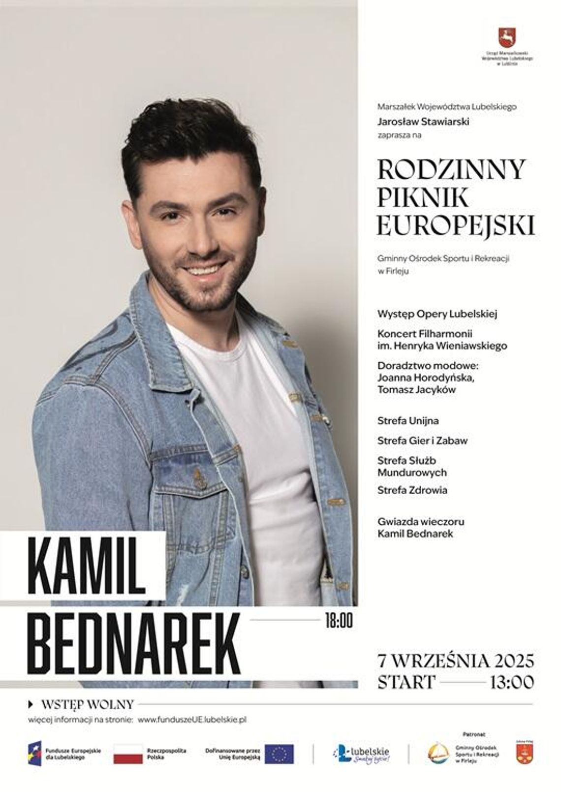 Rodzinny Piknik Europejski w Firleju z Kamilem Bednarkiem!