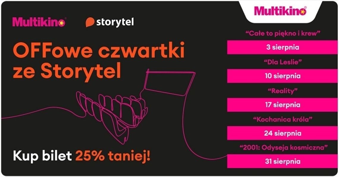 Sierpień z „OFFowymi czwartkami ze Storytel” w Multikinie!