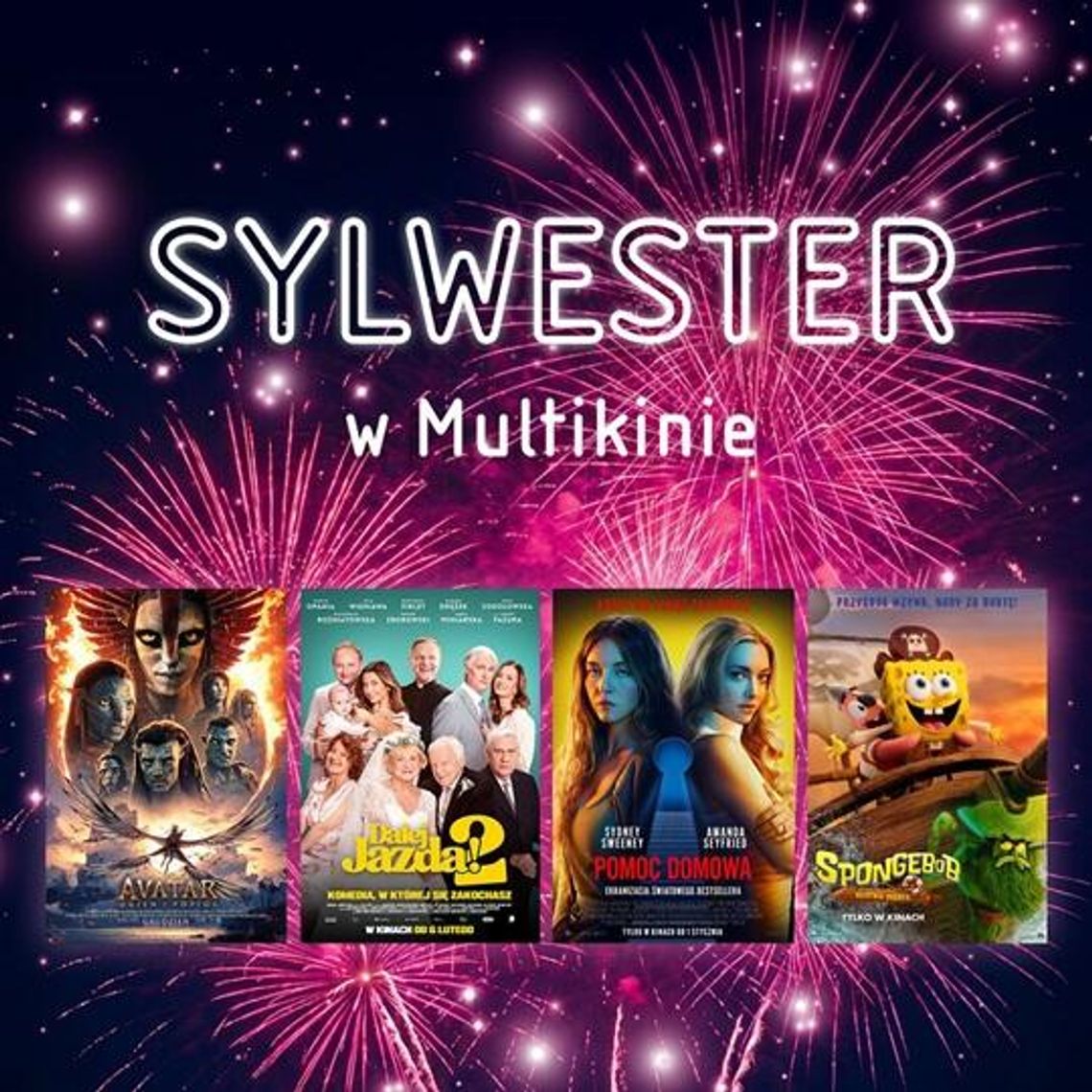Sylwester w Multikinie. Przedpremiery, filmowe hity i seanse na wyjątkowe zakończenie roku
