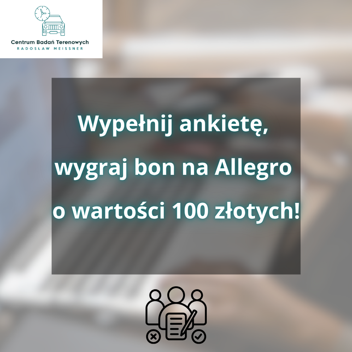Weź udział w badaniu i wygraj bon podarunkowy Allegro.pl o wartości 100 złotych.