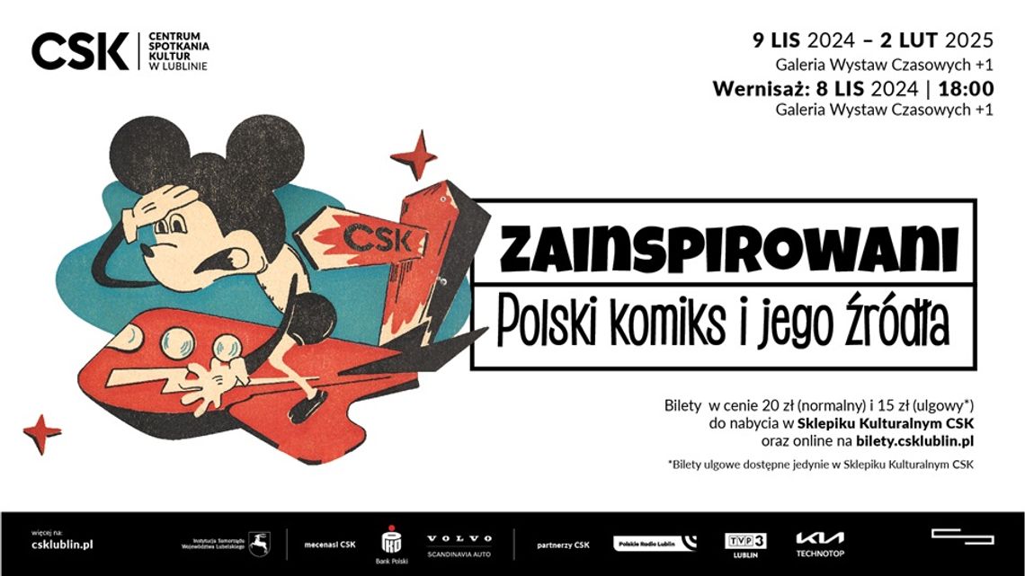 Zainspirowani. Polski komiks i jego źródła. | Wernisaż: 8 LIS 2024 | 18:00